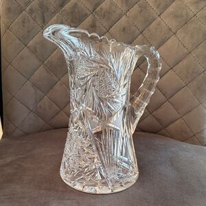 Elegant Clear Glass Pitcher